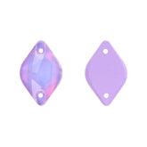 Lavender AM Lemon Shape High Quality Glass Sew-on Rhinestones WholesaleRhinestone